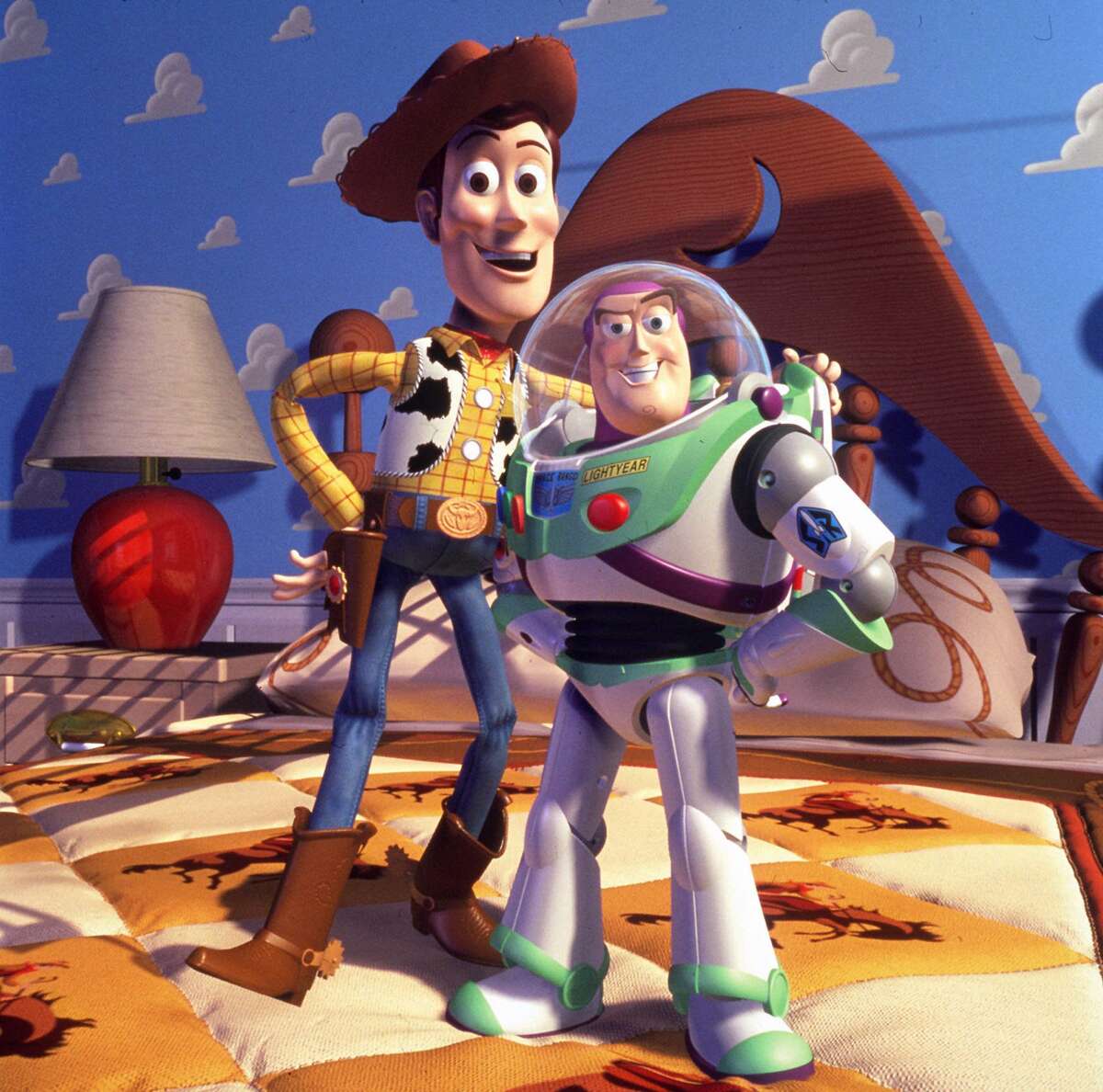 The Drive-In at Sawyer Yards screens “Toy Story.”