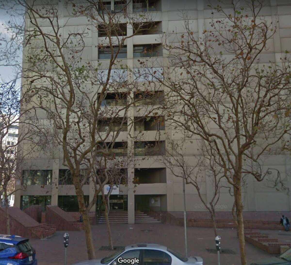 Google Map images of 611 Folsom Street in San Francisco, the alleged location of NSA spying operations.