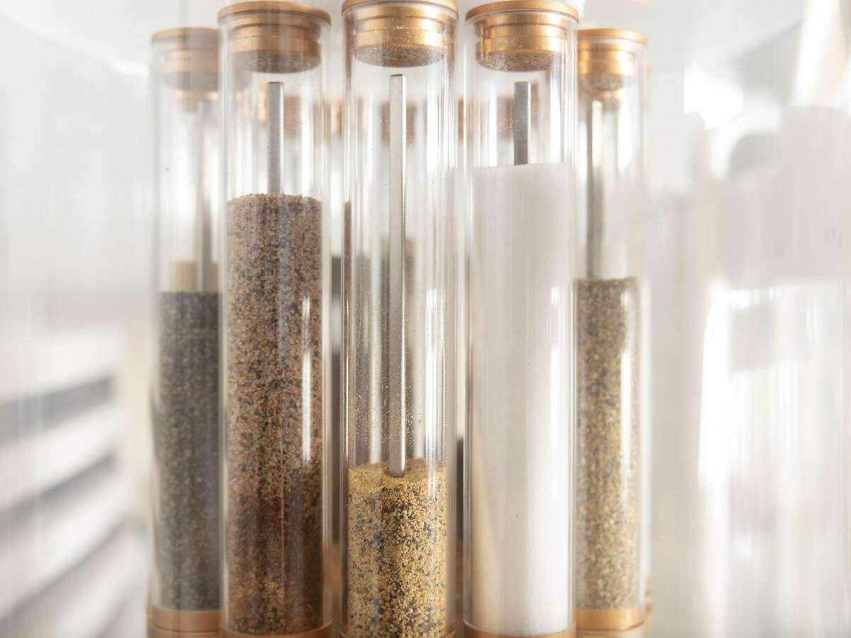 Seasonings for burgers are seen at the Creator storefront in San Francisco, California, U.S., on Monday, June 18, 2018. On June 27, the world's first robot-crafted burger will roll off a conveyor belt in San Francisco and into the hands of the public. The product, from Bay Area-based Creator, a culinary robotics company, is assembled and cooked in a machine that contains 20 computers, 350 sensors, and 50 actuator mechanisms. Photographer: Cayce Clifford/Bloomberg