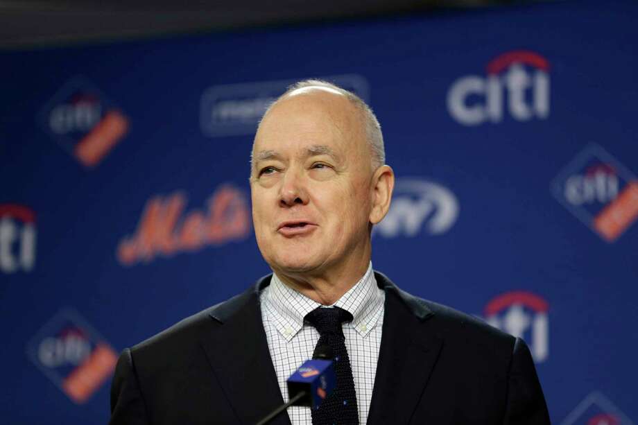 FILE - In this Wednesday, Jan. 17, 2018 file photo, New York Mets' general manager Sandy Alderson speaks at a news conference at Citi Field in New York. Mets general manager Sandy Alderson is taking a leave of absence because his cancer has returned. The 70-year-old made the announcement before the game against Pittsburgh, Tuesday, June 26, 2018. (AP Photo/Seth Wenig, File) Photo: Seth Wenig / AP