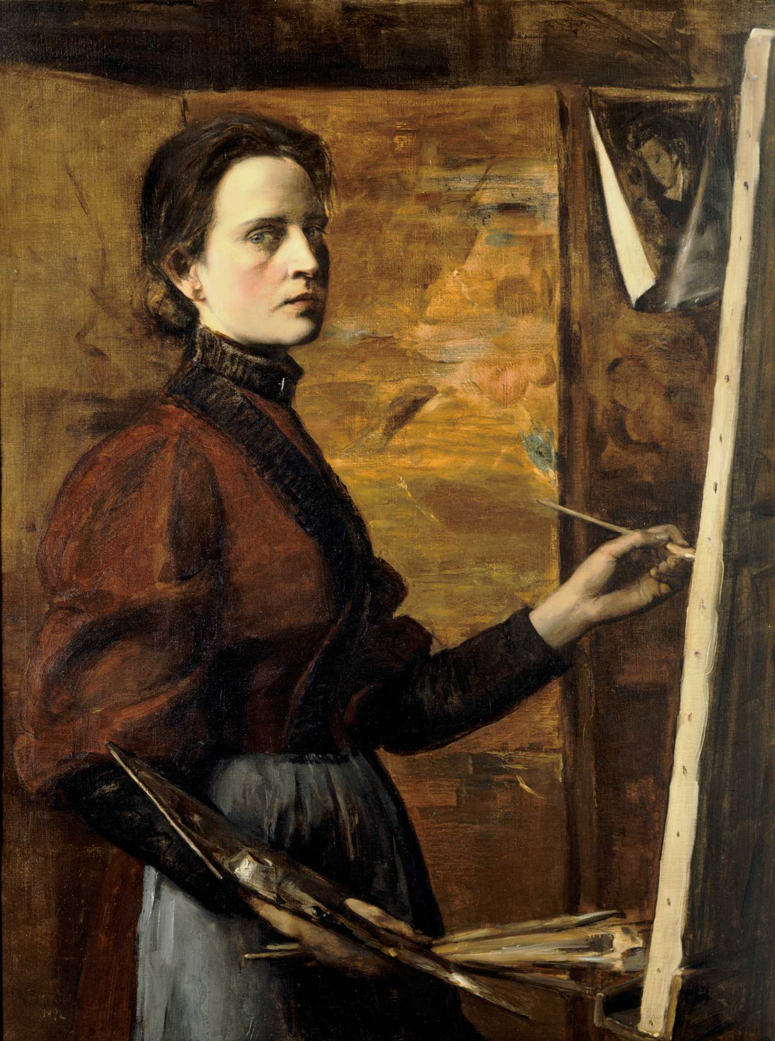 female self portrait painter