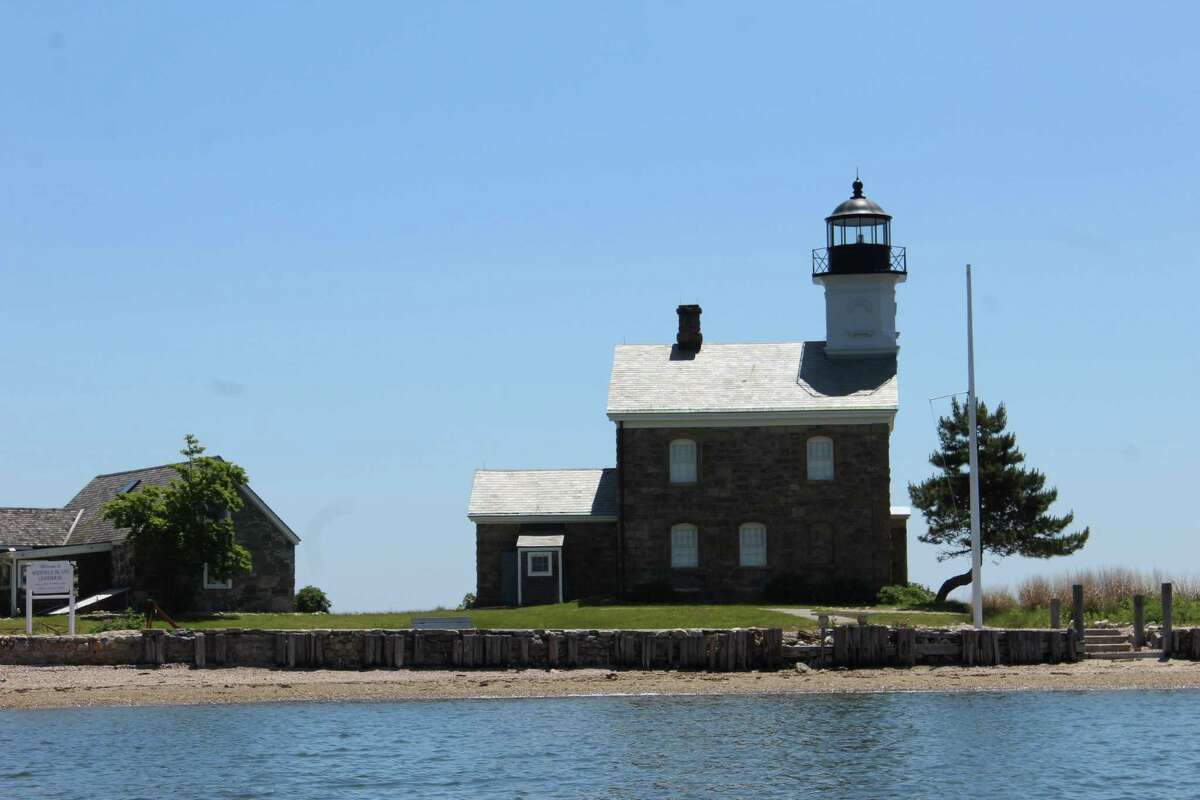 The lighthouse on Sheffield Island turns 150 years old this year; 52 feet tall, it was built because a previous lighthouse was not visible from great distances.