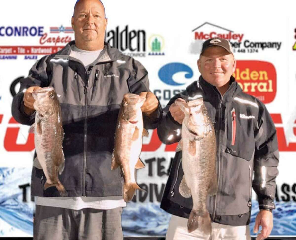 Vince Anderson and Rusty Lawson came in third place in the CONROEBASS Tuesday Tournament with a stringer total weight of 11.44 pounds.