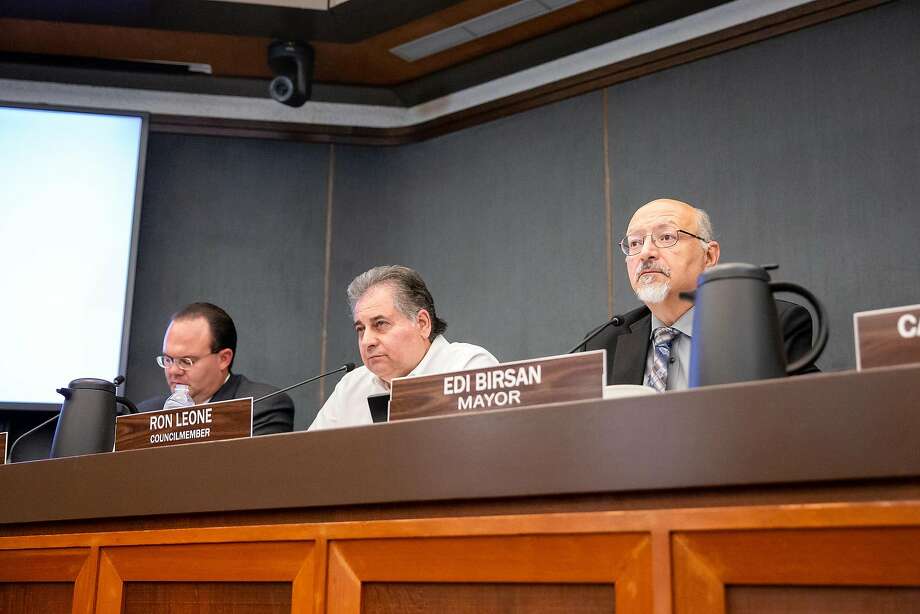 and city councilors ron leone and tim mcgallian listen to public