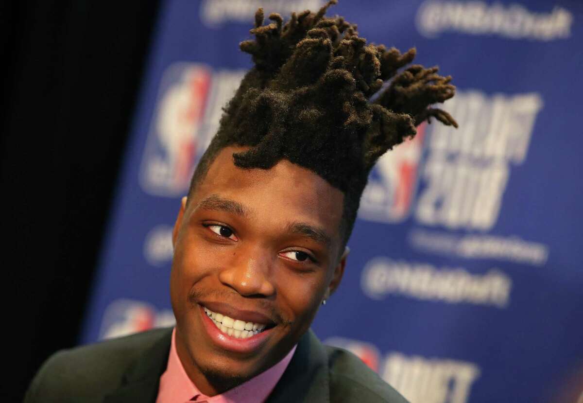 NEW YORK, NY - JUNE 20: NBA Draft Prospect Lonnie Walker IV speaks to the media before the 2018 NBA Draft at the Grand Hyatt New York Grand Central Terminal on June 20, 2018 in New York City. (Photo by Mike Lawrie/Getty Images)