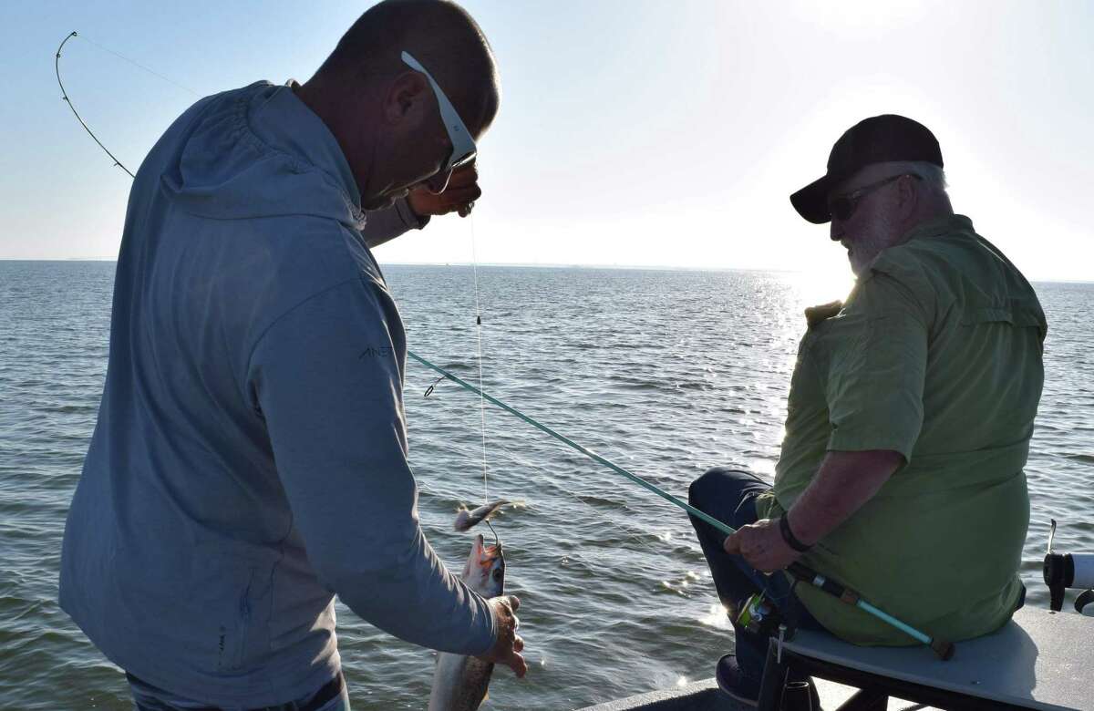 Croaker season lights up speckled trout action at Baffin Bay
