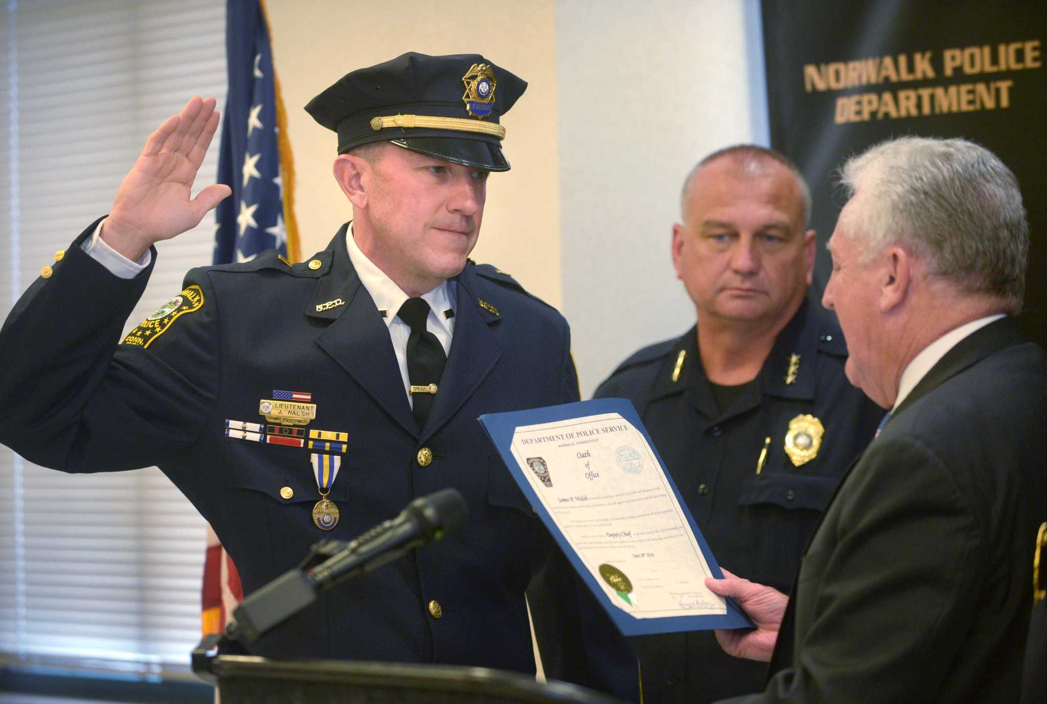 Walsh sworn in as deputy police chief