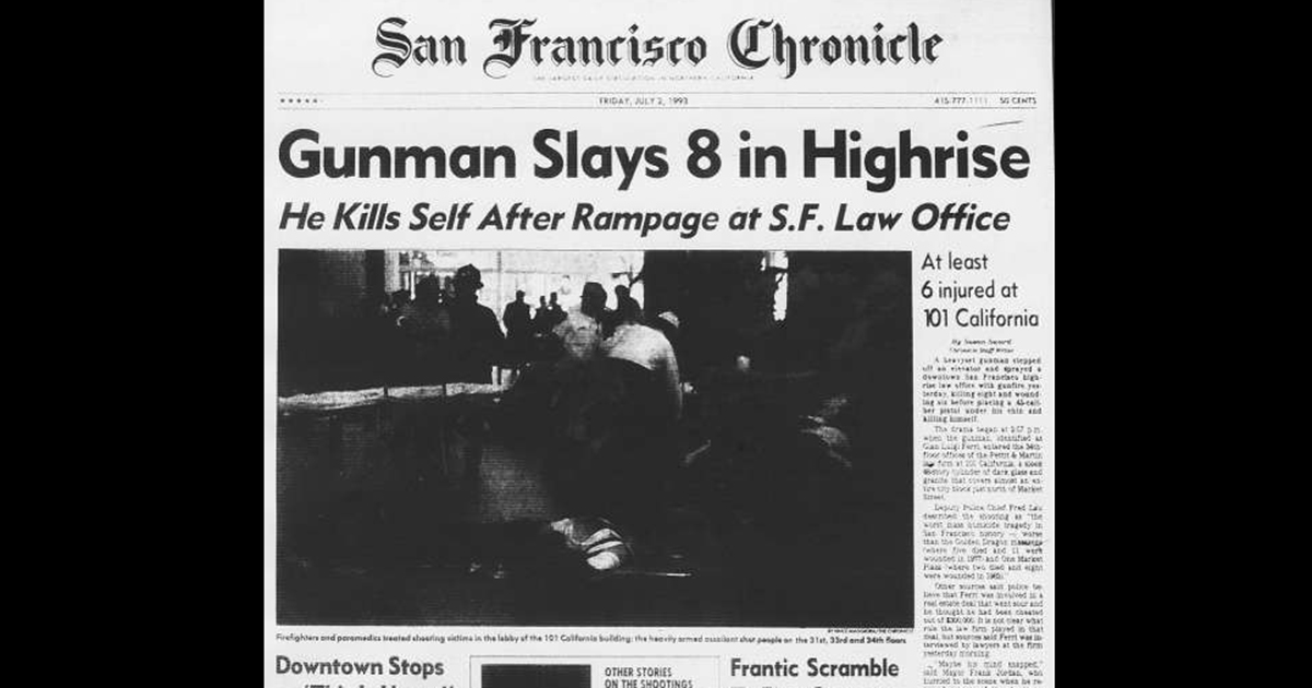 Chronicle Covers The 101 California shooting, a bloodsoaked day in SF