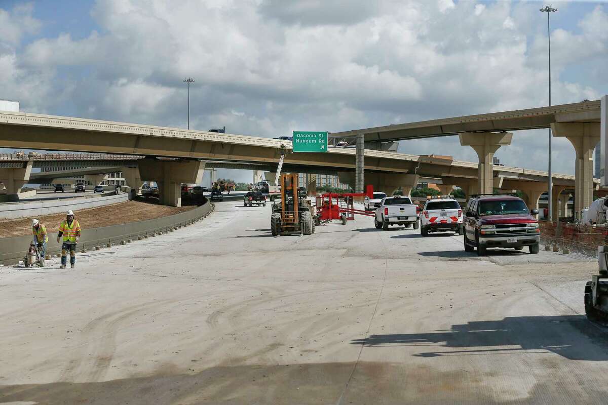 The construction area for U.S. 290 project near the Loop 610-290 interchange Thursday, June 28, 2018, in Houston. TxDOT is planning to return traffic to its normal flow from before the interchange work started, with northbound Loop 610 merging from the left onto westbound U.S. 290.