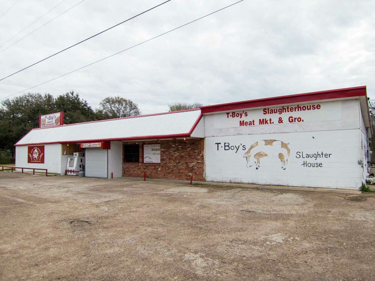 The exterior of T-Boy's Slaughterhouse in Mamou, La.