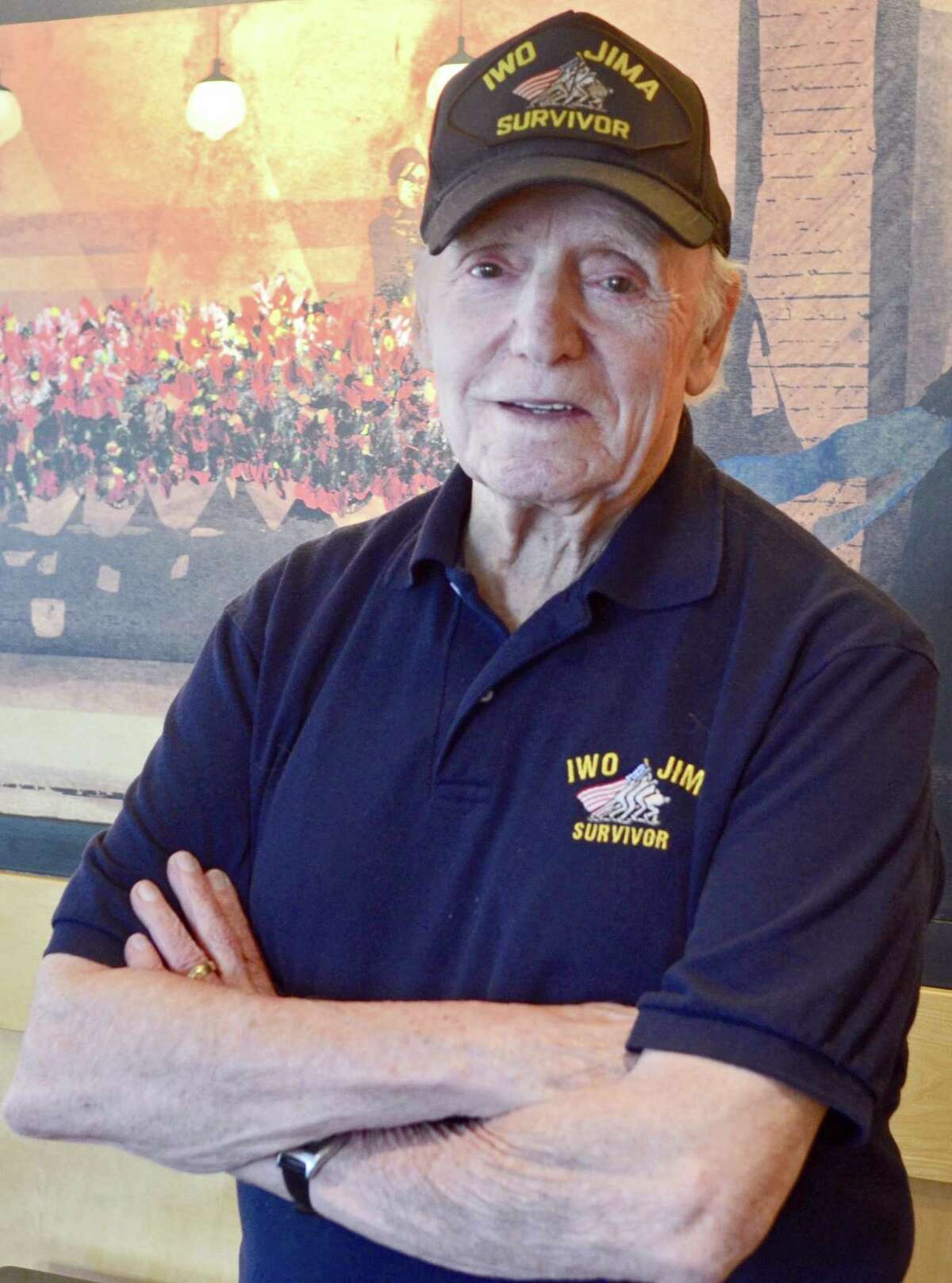 Vincent Thomas, 91, a survivor of the Battle of Iwo Jima.