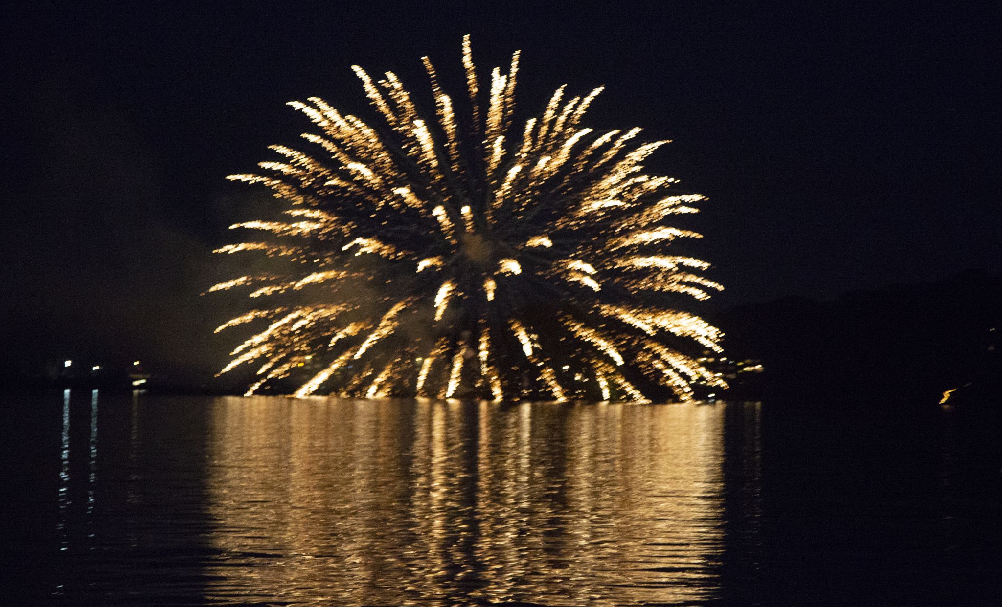 Fireworks over Candlewood Lake in Danbury 2018