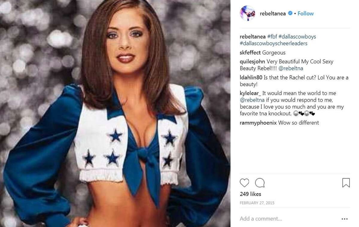 Tanea Brooks, better known as the professional wrestler Rebel, was once a Dallas Cowboys cheerleader.