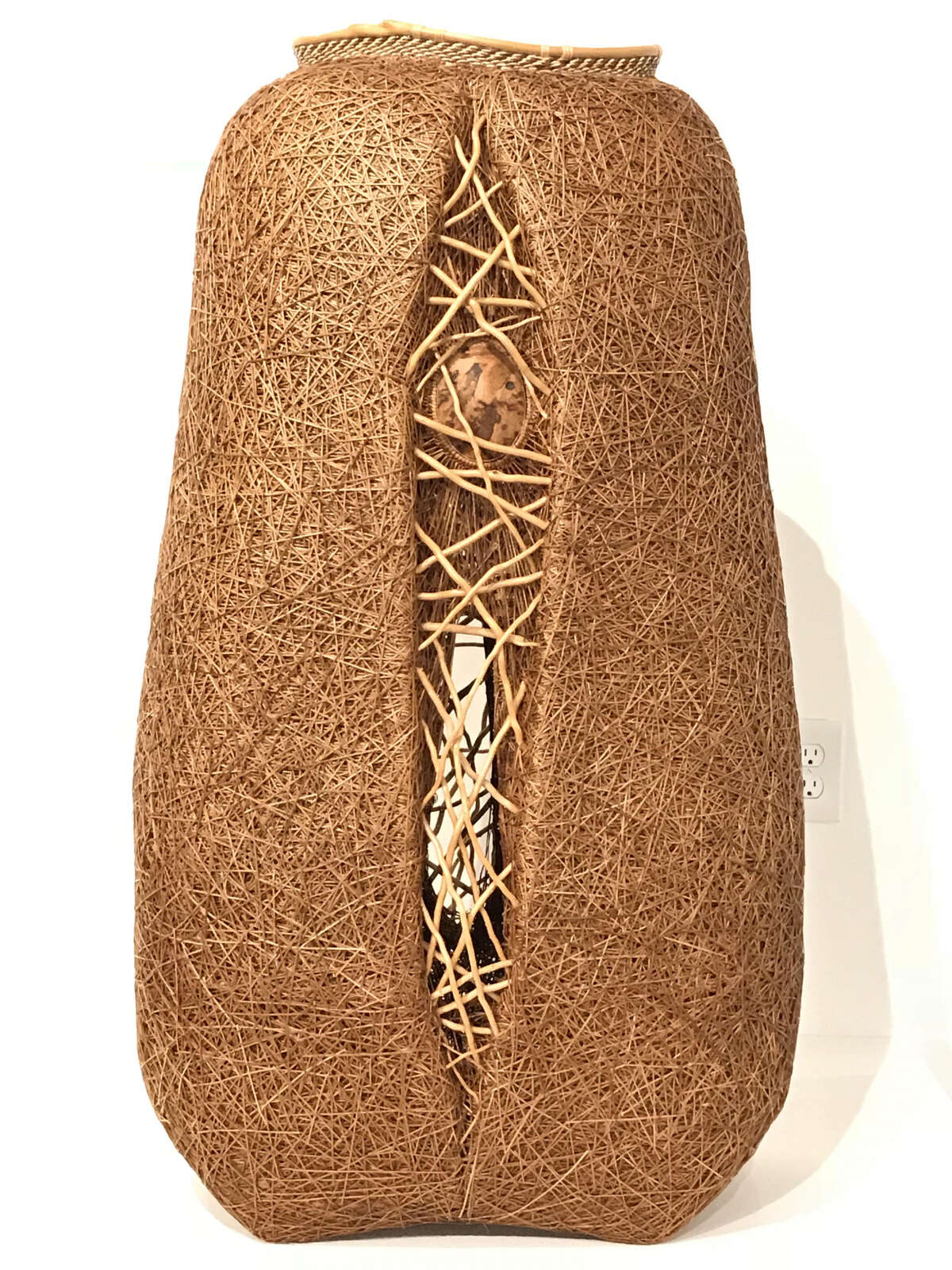 Dawn Nichols Walden’s “Ties That Bind” is among works on view at the Houston Center for Contemporary Craft in a show featuring contemporary basketry from across America.