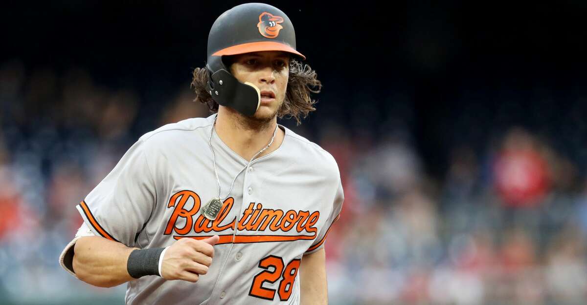 WASHINGTON, DC - JUNE 21: Colby Rasmus #28 of the Baltimore Orioles rounds the bases after hitting a solo home run against the Washington Nationals in the second inning at Nationals Park on June 21, 2018 in Washington, DC. (Photo by Rob Carr/Getty Images)