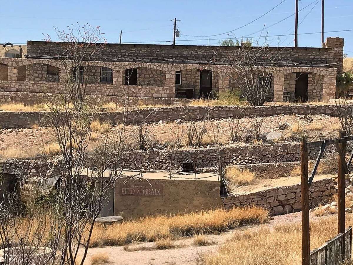 The main house at The Villa de la Mina, a ghost town in Terlingua, which is near Big Bend in West Texas. The Villa de la Mina is for sale for $1.75 million.