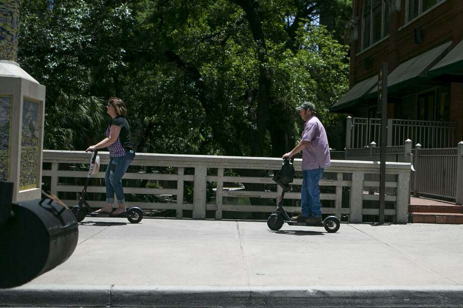 Downtown gets the Bird with funtoride scooters San Antonio ExpressNews