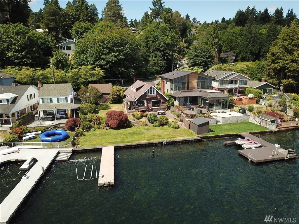 Waterfront log cabin on a double lot, yours for $2.2M