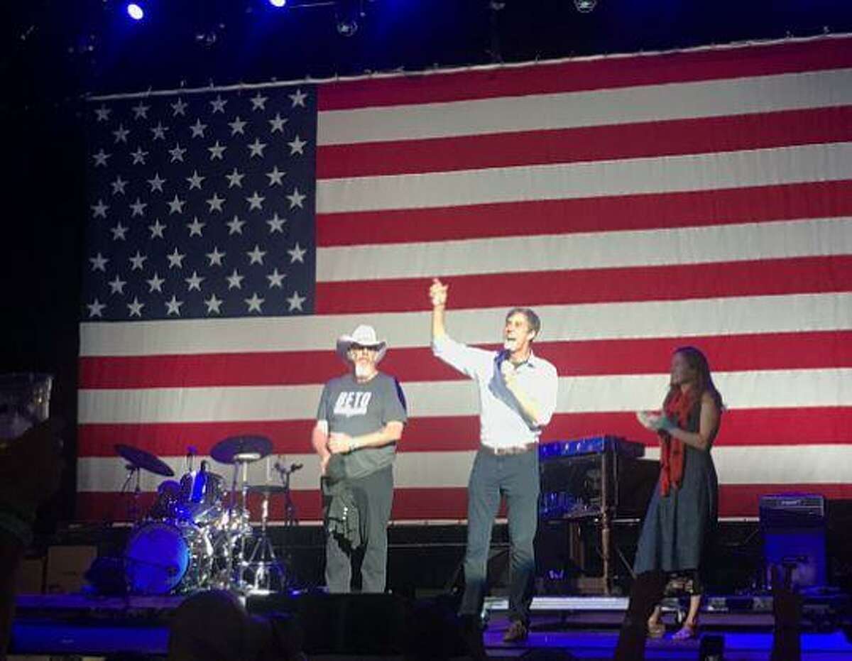 PHOTOS: PHOTOS: Bands with Beto U.S. Senate candidate Beto O'Rourke was invited on stage by country music legend Willie Nelson to play guitar in Austin during Nelson's annual Fourth of July picnic. (Photo via Beto O'Rourke's Instagram) >>Check out the scene at the August rally for O'Rourke that was led by musicians...