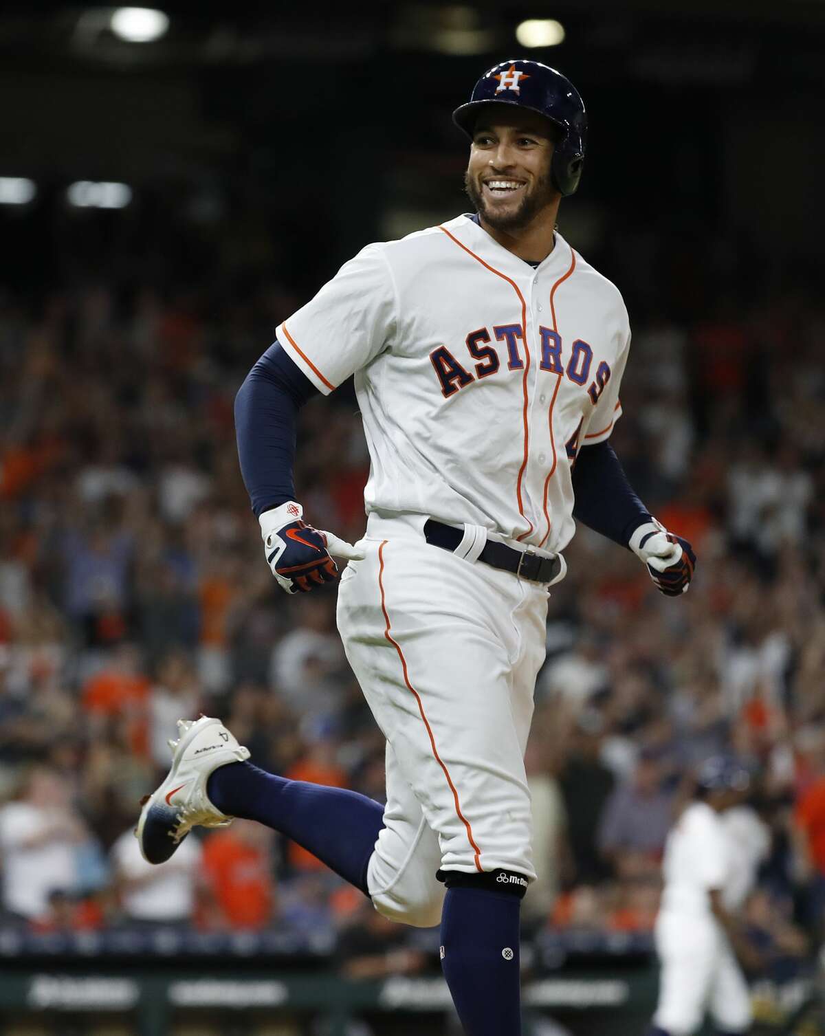 HOUSTON ASTROS WALK-UP SONGS George Springer Current song: No Cap (Future/Young Thug) Listen here Previous songs this season: Butterfly Effect (Travis Scott) Listen here Three Little Birds (Bob Marley) Listen here