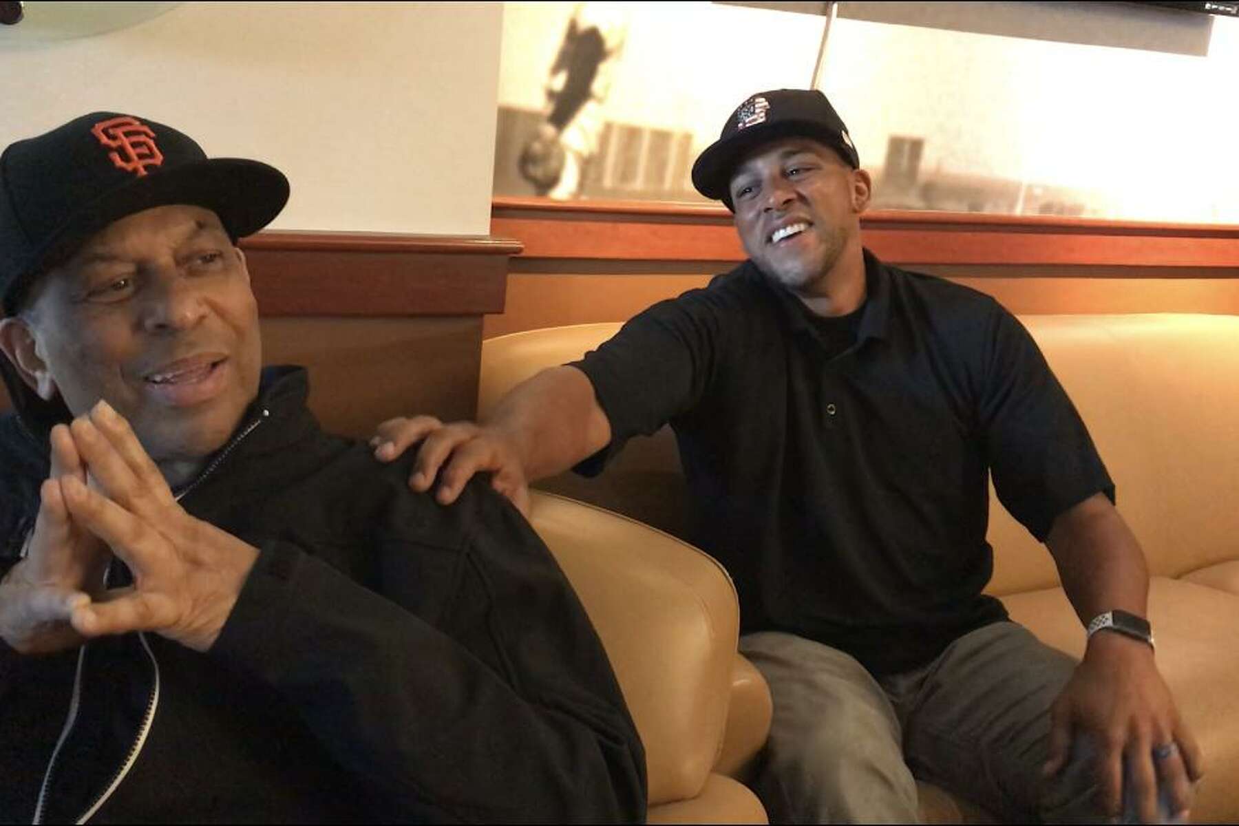 Orlando Cepeda attends Cardinals-Giants game