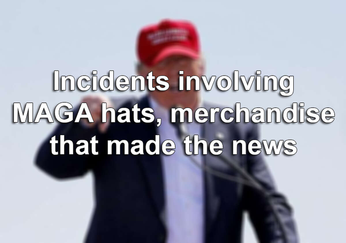 A video of an assault at a San Antonio Whataburger over a MAGA hat went viral, but it's not the only piece 'Make America Great Again' merch to make headlines. Click ahead to see other MAGA scandals that have made the news.