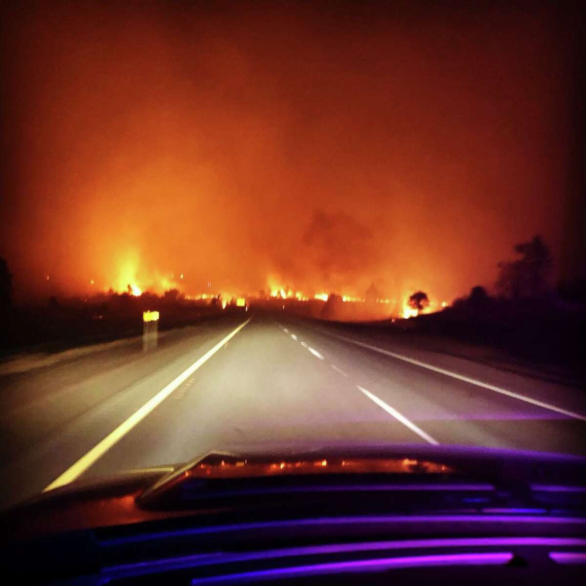 CHP Redding posted these photos of the Klamathon Fire in Hornbrook, California.
