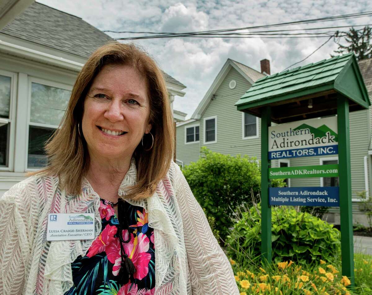 Luise Craig-Sherman association executive/CEO of Southern Adirondack Realtors, Inc. at her offices Tuesday July 3, 2018 in Queensbury, N.Y. (Skip Dickstein/Times Union)