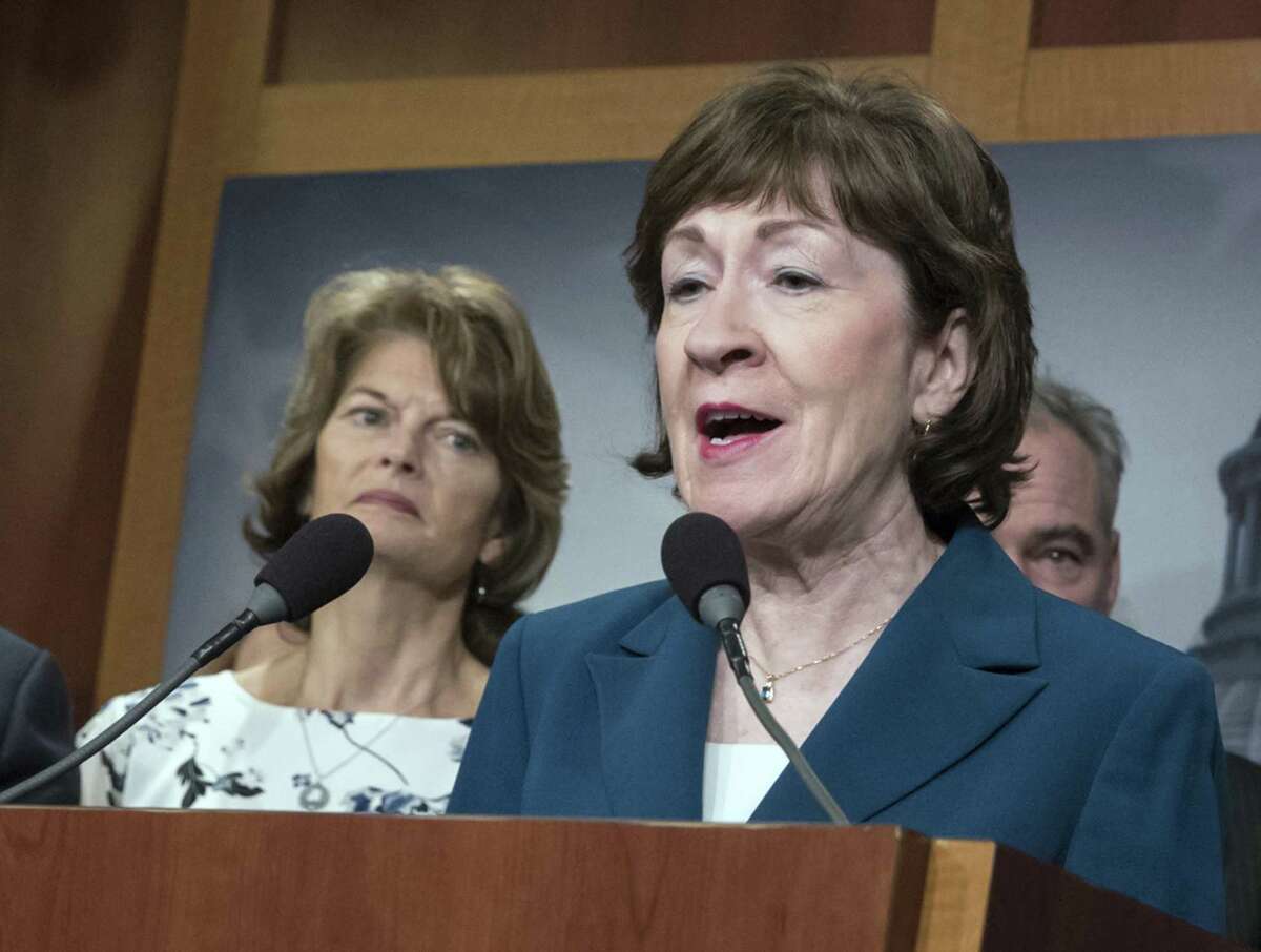 Sen. Susan Collins (right), R-Maine, and Sen. Lisa Murkowski, R-Alaska, are among the few Republicans who, because of abortion rights, could stand in the way of a Trump nominee to the high court who is hostile to Roe vs. Wade. But Roe is constitutionally and morally flawed.