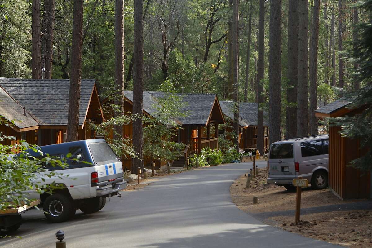 A view of a portion of Evergreen Lodge, located near Camp Mather on the road to Hetch Hetchy Reservoir in Yosemite National Park.