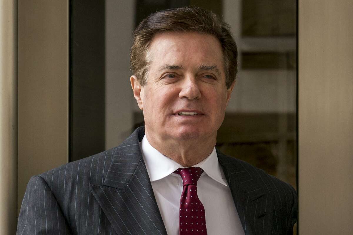 In this April 4, 2018, file photo, Paul Manafort, President Donald Trump's former campaign chairman, leaves the federal courthouse in Washington. 