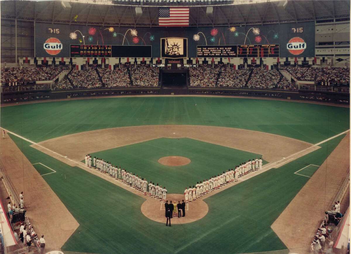 The opening ceremony of the 39th All-Star Game, played at the Astrodome on July 9, 1968.