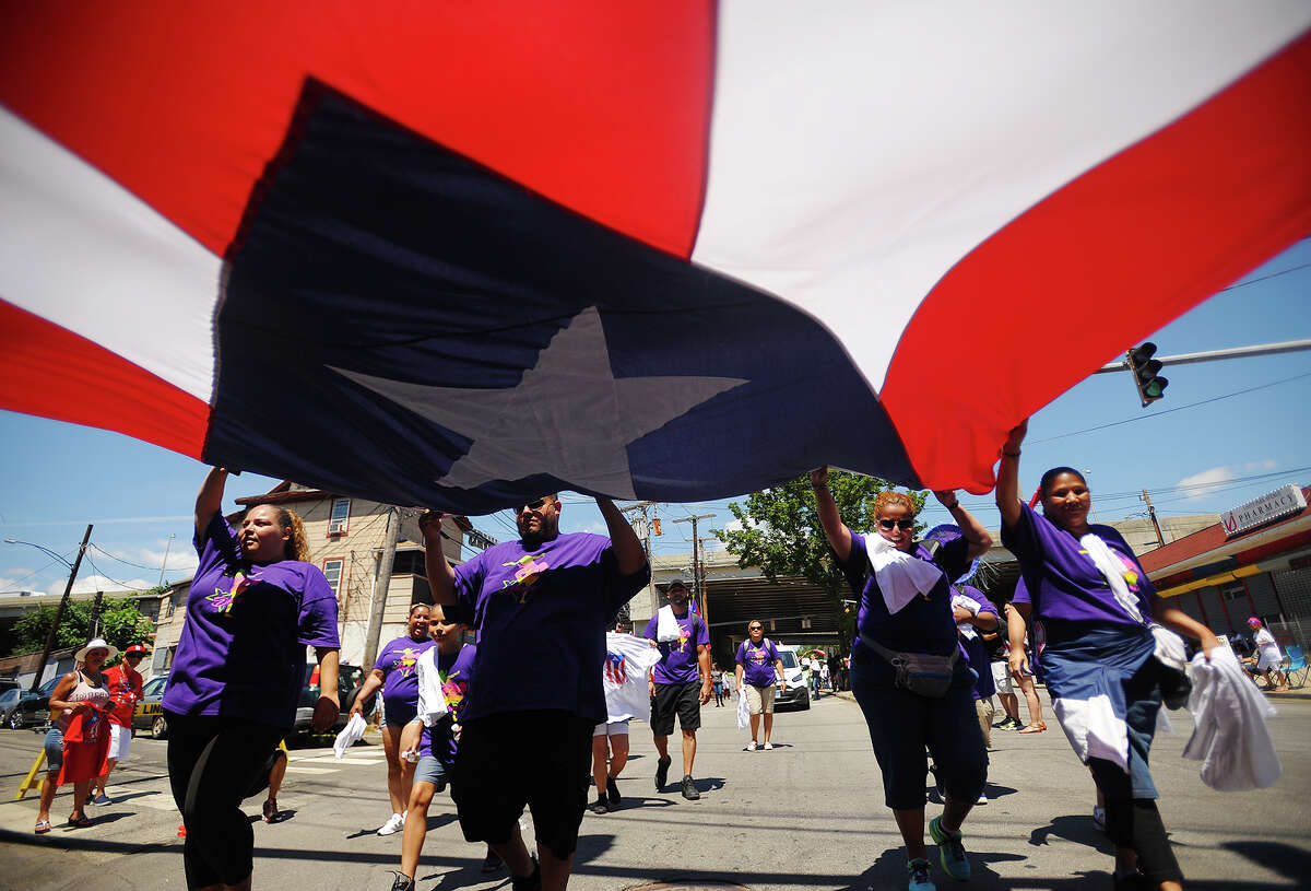 The annual Puerto Rican Day Parade down Park Avenue in Bridgeport, Connecticut on Sunday, July 8, 2018.