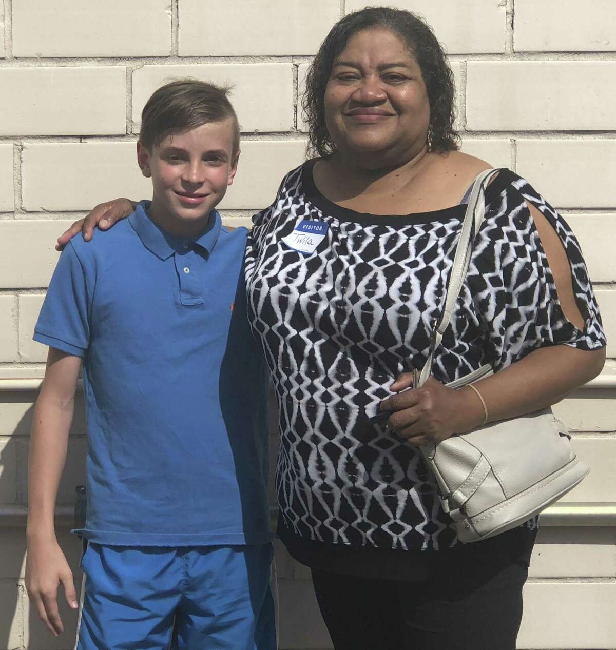 Eastside Elementary student Jacob Haley (left) is nominated by his teacher Twila Cotton (right) to attend the Lone Star Leadership Academy’s summer 2018 camp in the Dallas/Fort Worth area. The academy engages students in grades fourth through eighth from across the State of Texas to learn the history of one of the three major metropolitan areas and to develop leadership skills.