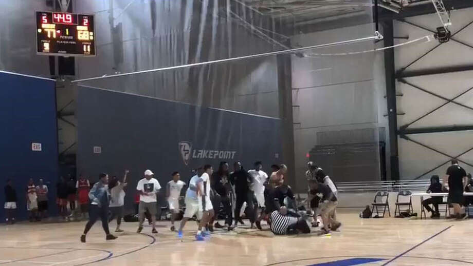 Basketball Game Involving Houston Team Erupts Into All Out Brawl