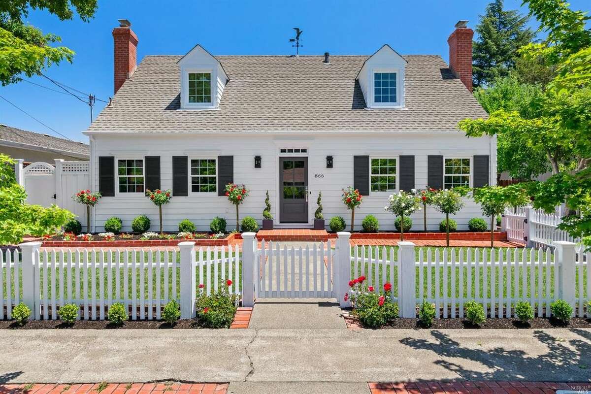 Sweet Cape Cod in Sonoma, remodeled, painted white, and ready for market, asking $1.872M