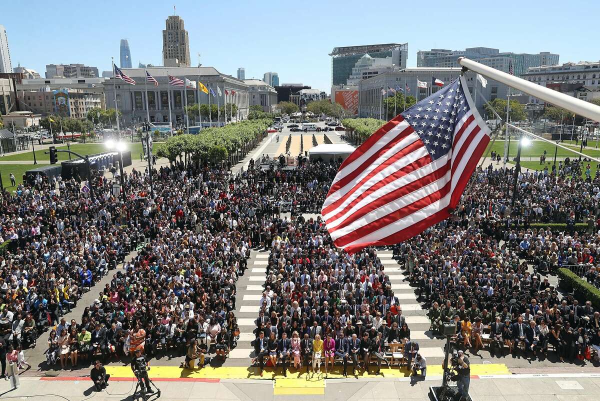 inauguration of San Francisco Mayor London Breed at City Hall in San Francisco, Calif. on Wednesday, July 11, 2018.