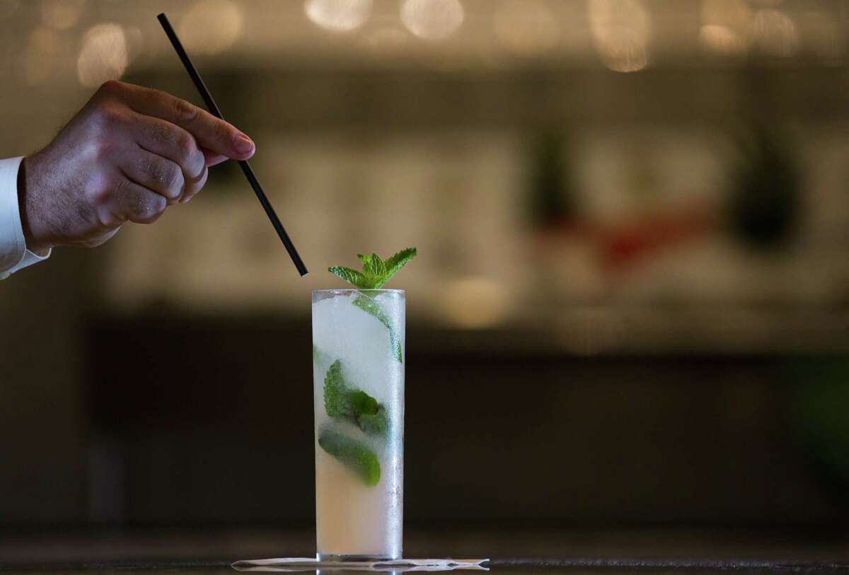 Liberty Kitchen & Oysterette on San Felipe is currently using paper straws instead of plastic for their drinks, including cocktails.