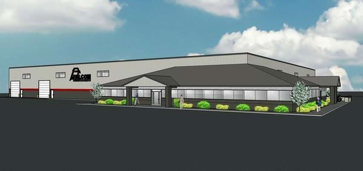 A rendering of the planned new $4.7 million headquarters of Falcon Road Maintenance Equipment LLC. The company is relocating its headquarters and production facilities from Midland to Bay County's Williams Township, a consolidation move company officials say positions itself to capitalize on a growth industry. (Image provided)