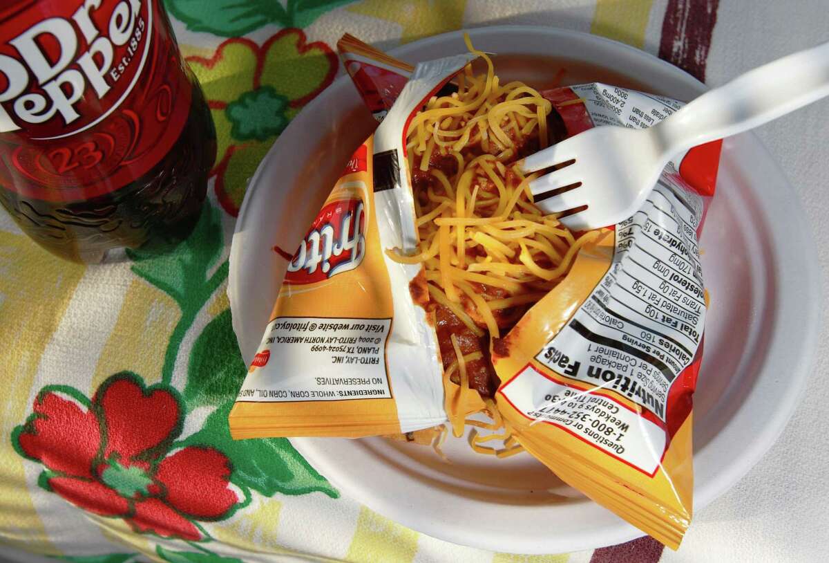 Frito pie is a classic Texas dish.