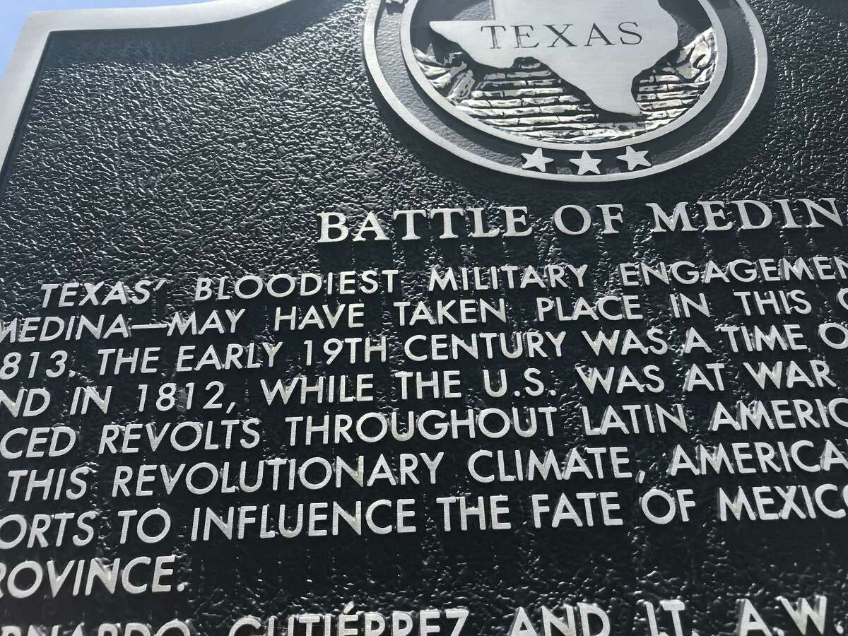 The state historical marker in Atascosa County underscores the tentative nature of what we know about the Battle of Medina.