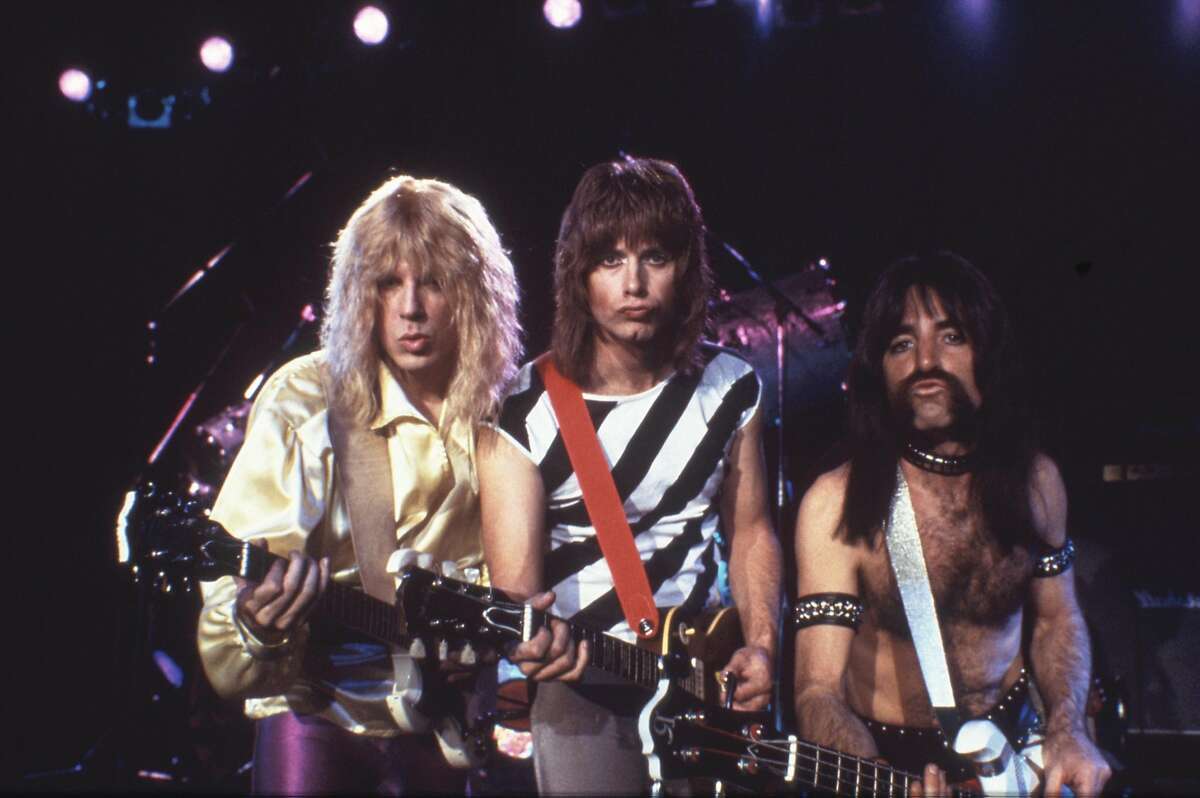 "THIS IS SPINAL TAP" -- Michael McKean, Christopher Guest and Harry Shearer. HOUCHRON CAPTION (12/09/2004) SECPREVIEW COLOR: SEX, DRUGS AND ROCK 'N' ROLL: FROM LEFT, MICHAEL McKEAN, CHRISTOPHER GUEST AND HARRY SHEARER ROCKED AS FICTIONAL HEAVY METAL HAS-BEENS SPINAL TAP IN DIRECTOR ROB REINER'S MOCKUMENTARY THIS IS SPINAL TAP.