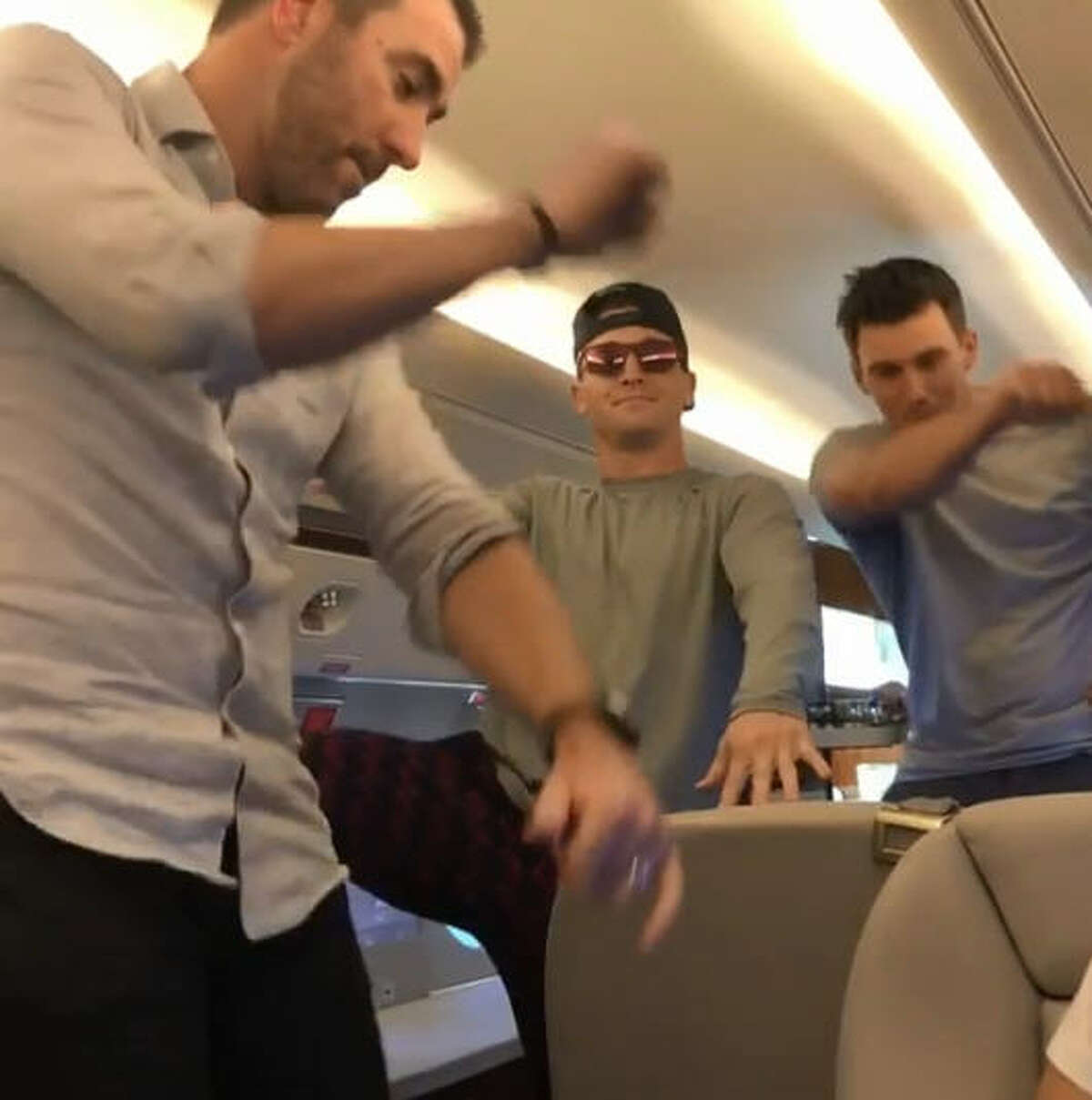 Astros Justin Verlander and Alex Bregman loosened up ahead of Tuesday's All-Star Game by joining rapper Drake's "In My Feelings" challenge over the weekend. Via Bregman's Instagram.