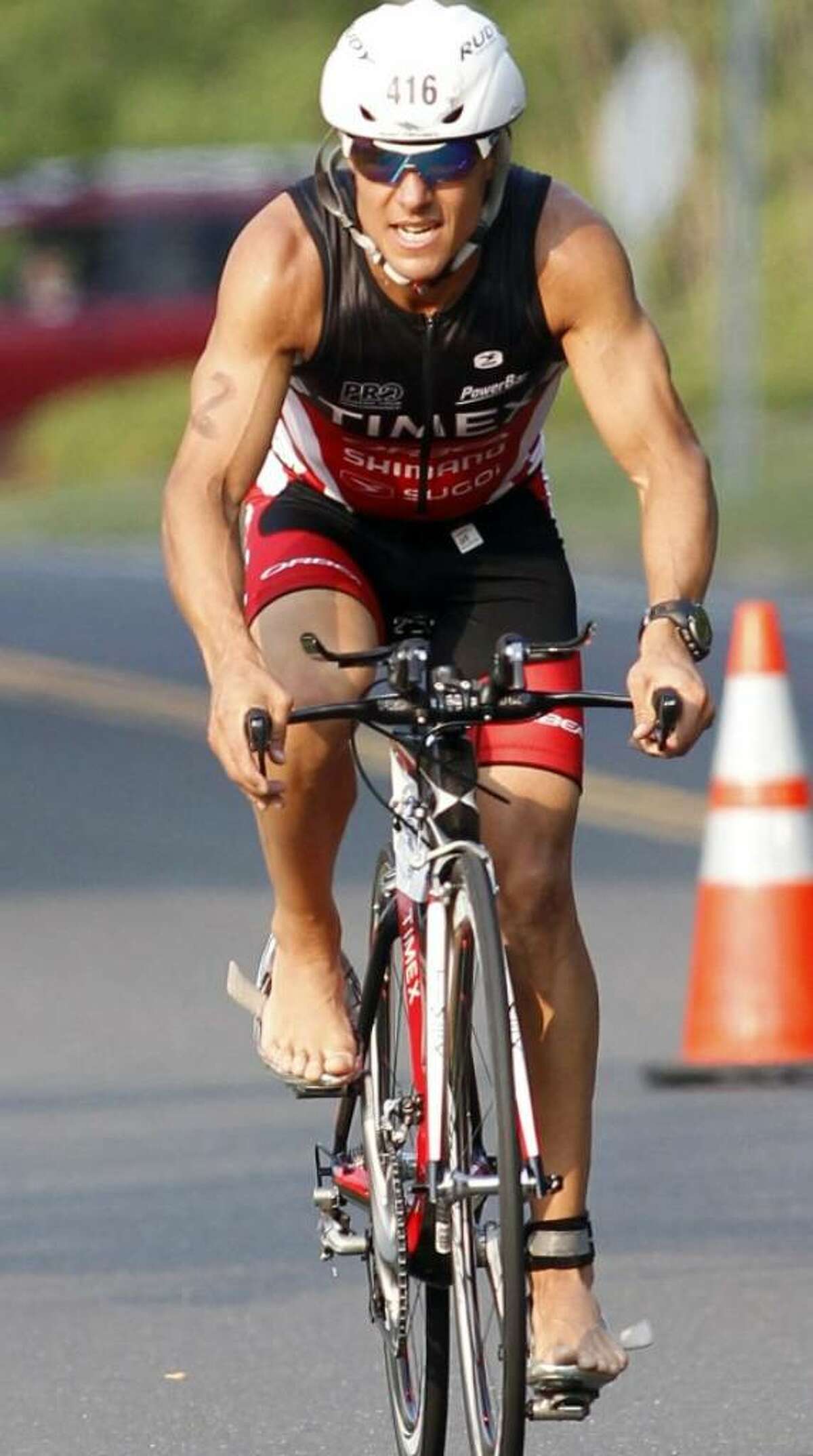 For this triathlete, the toughest most rewarding race is against