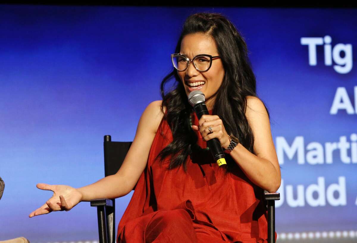 LOS ANGELES, CA - MAY 11: Ali Wong speaks onstage at the "Netflix is a Joke" Panel at Netflix FYSEE at Raleigh Studios on May 11, 2018 in Los Angeles, California.