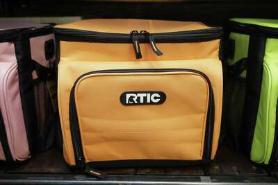 rtic orange backpack cooler