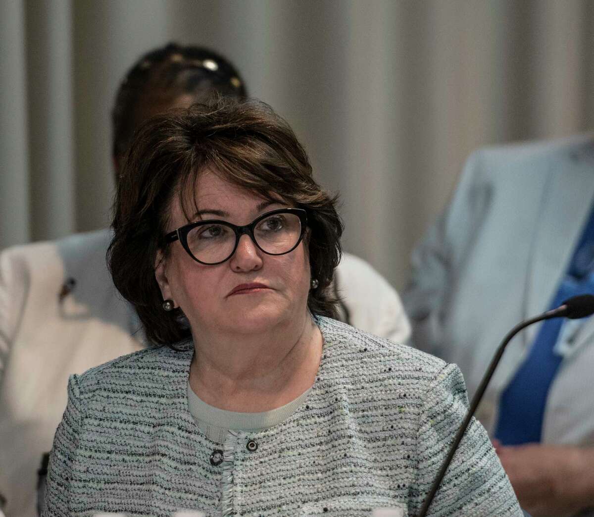 New York State Department of Education MaryEllen Elia in attendance at the Board of Regents meeting at the Education Building Monday, July 16, 2018 in Albany, N.Y. (Skip Dickstein/Times Union)