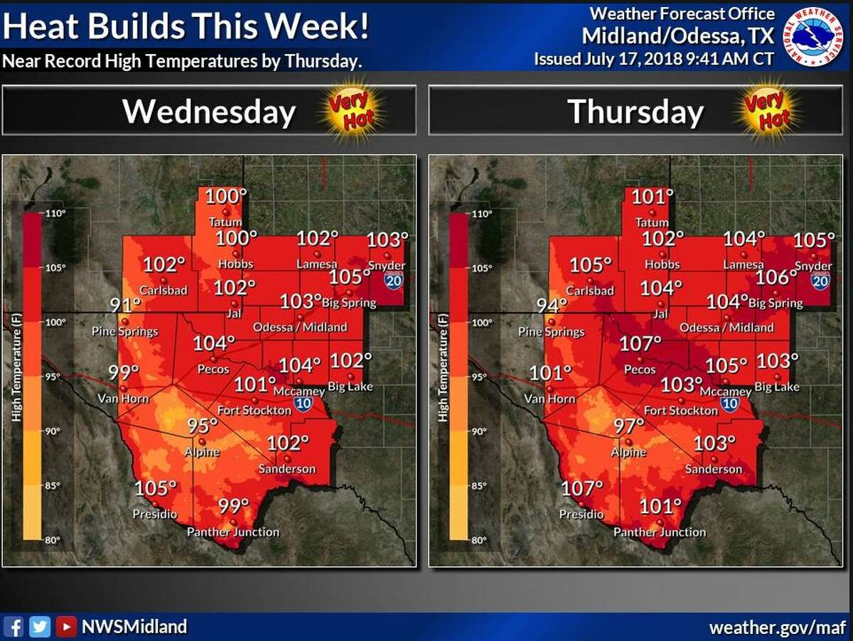 Triple digits return to Midland forecast