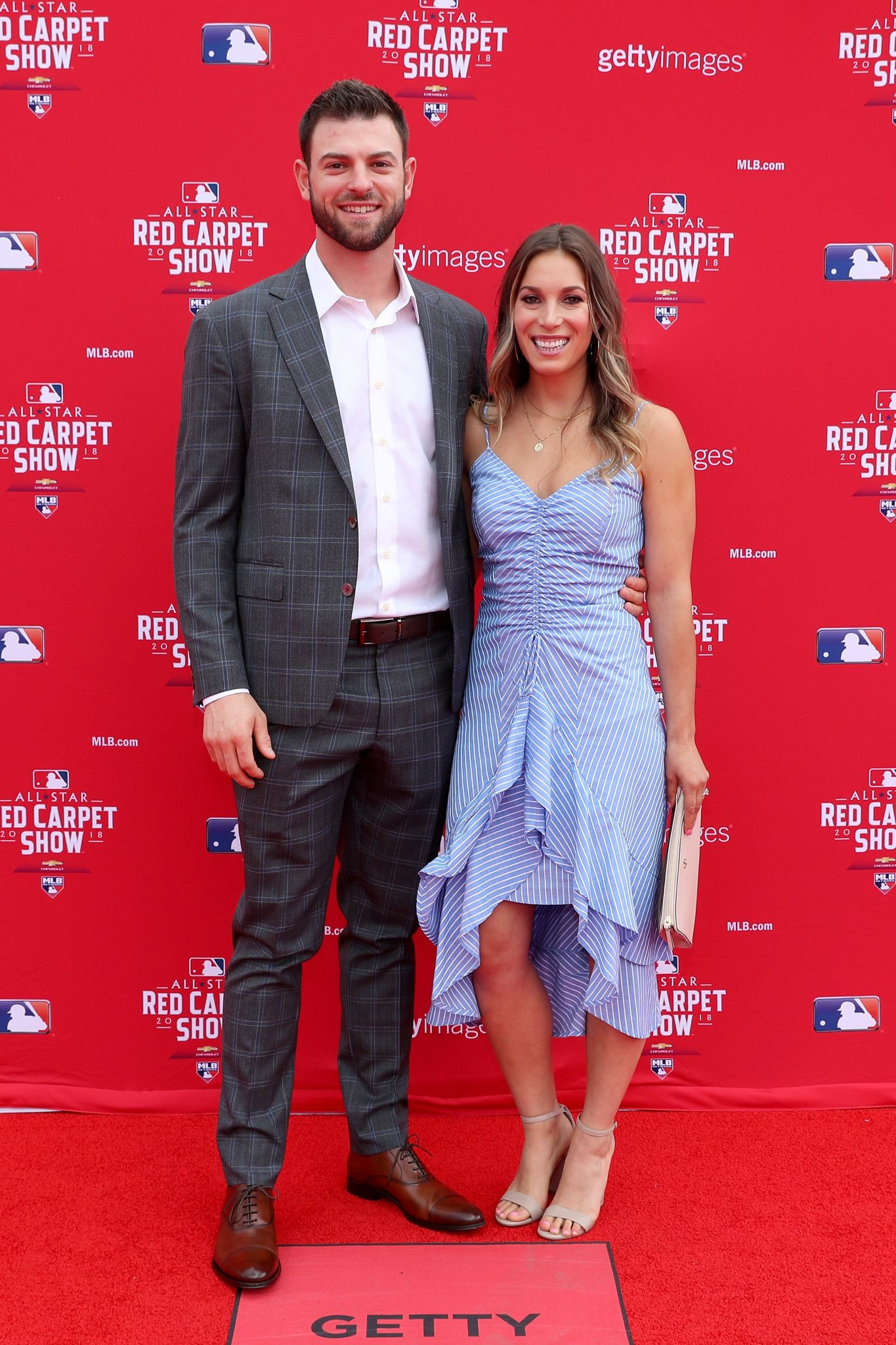 National League All-Stars walk the red carpet at Progressive Field 