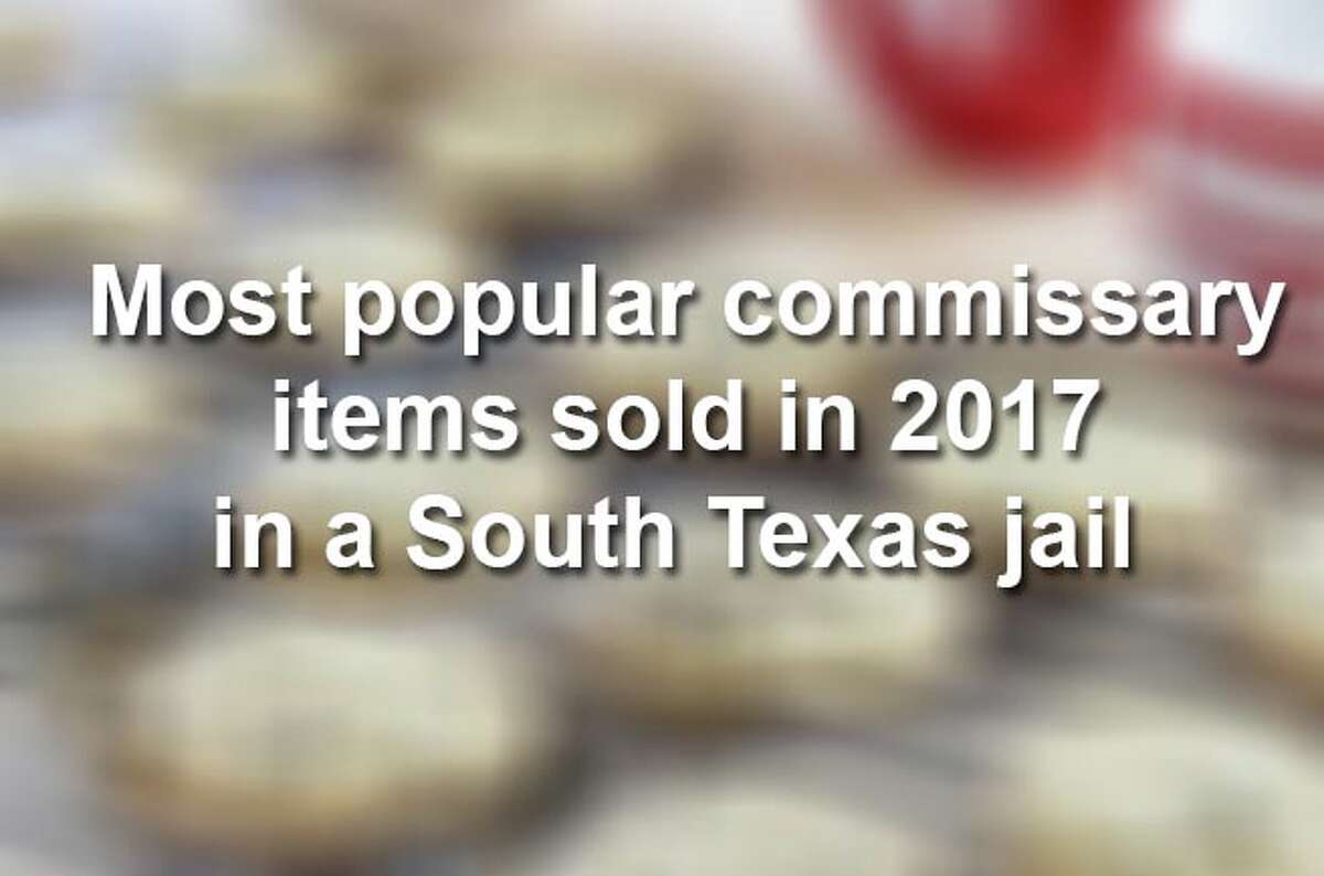 Most popular Bexar County Jail commissary items sold in 2017
